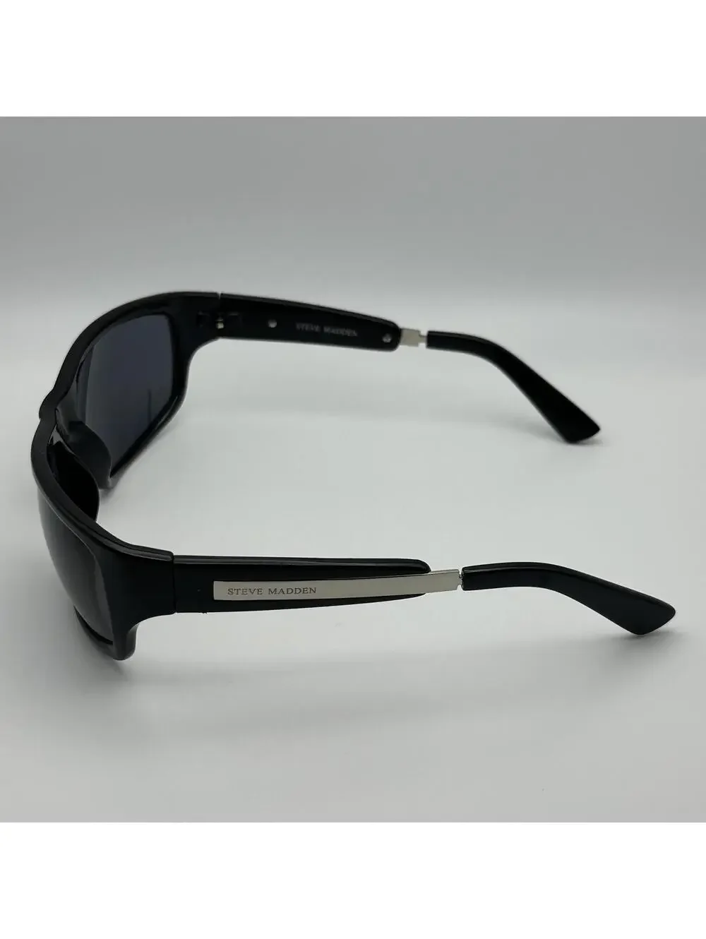 Steve Madden Black Wraparound Sunglasses